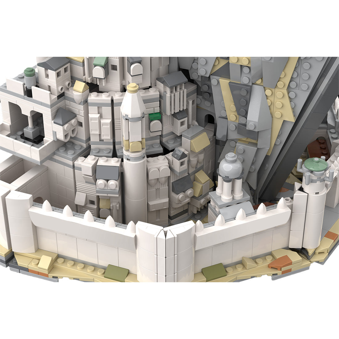 MOC-253141 Bausteine-Set „Weiße Festungsarchitektur“