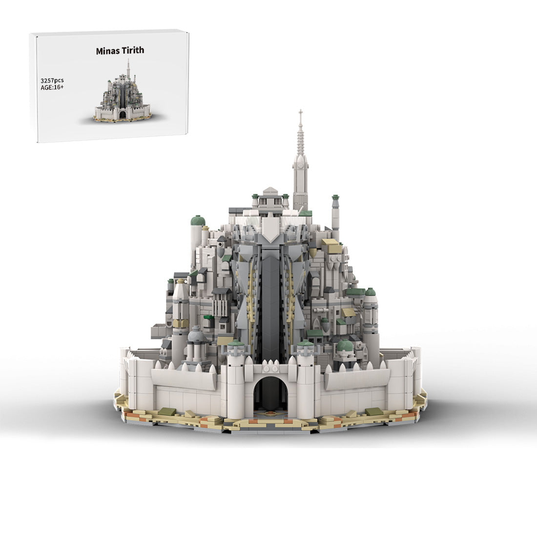 MOC-253141 Bausteine-Set „Weiße Festungsarchitektur“
