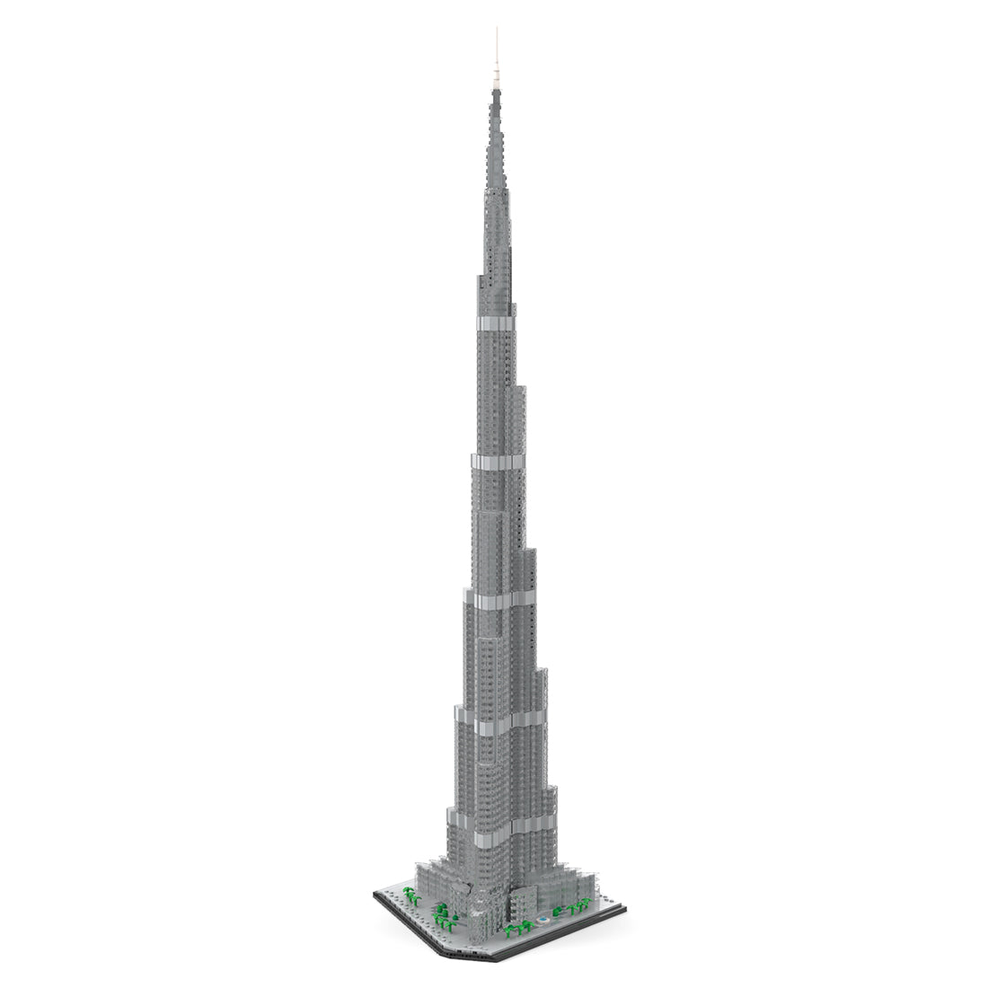 moc-255454 1/800 scale burj khalifa building blocks set(4480pcs)