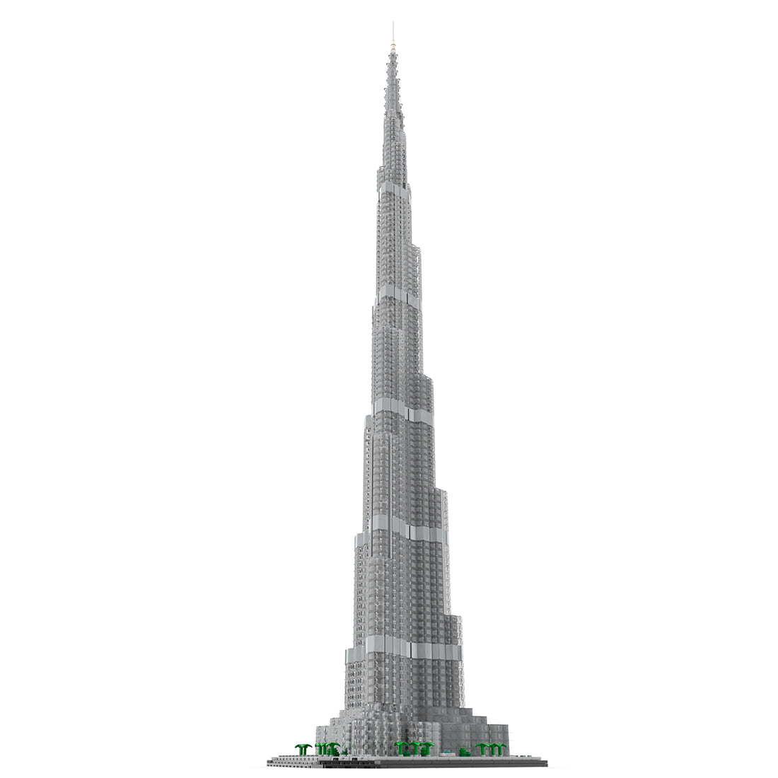 moc-255454 1/800 scale burj khalifa building blocks set(4480pcs)