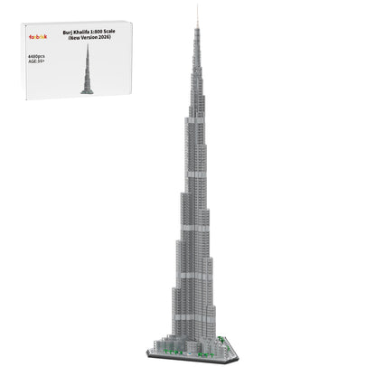moc-255454 1/800 scale world's tallest skyscraper(4480pcs)