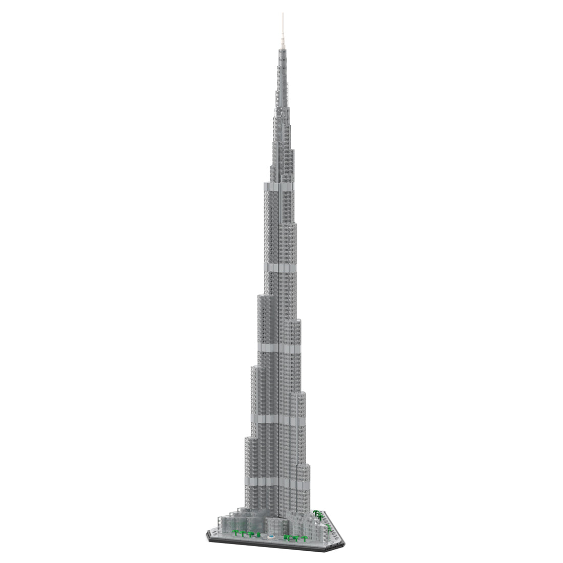 moc-255454 1/800 scale world's tallest skyscraper(4480pcs)