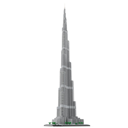 moc-255454 1/800 scale world's tallest skyscraper(4480pcs)