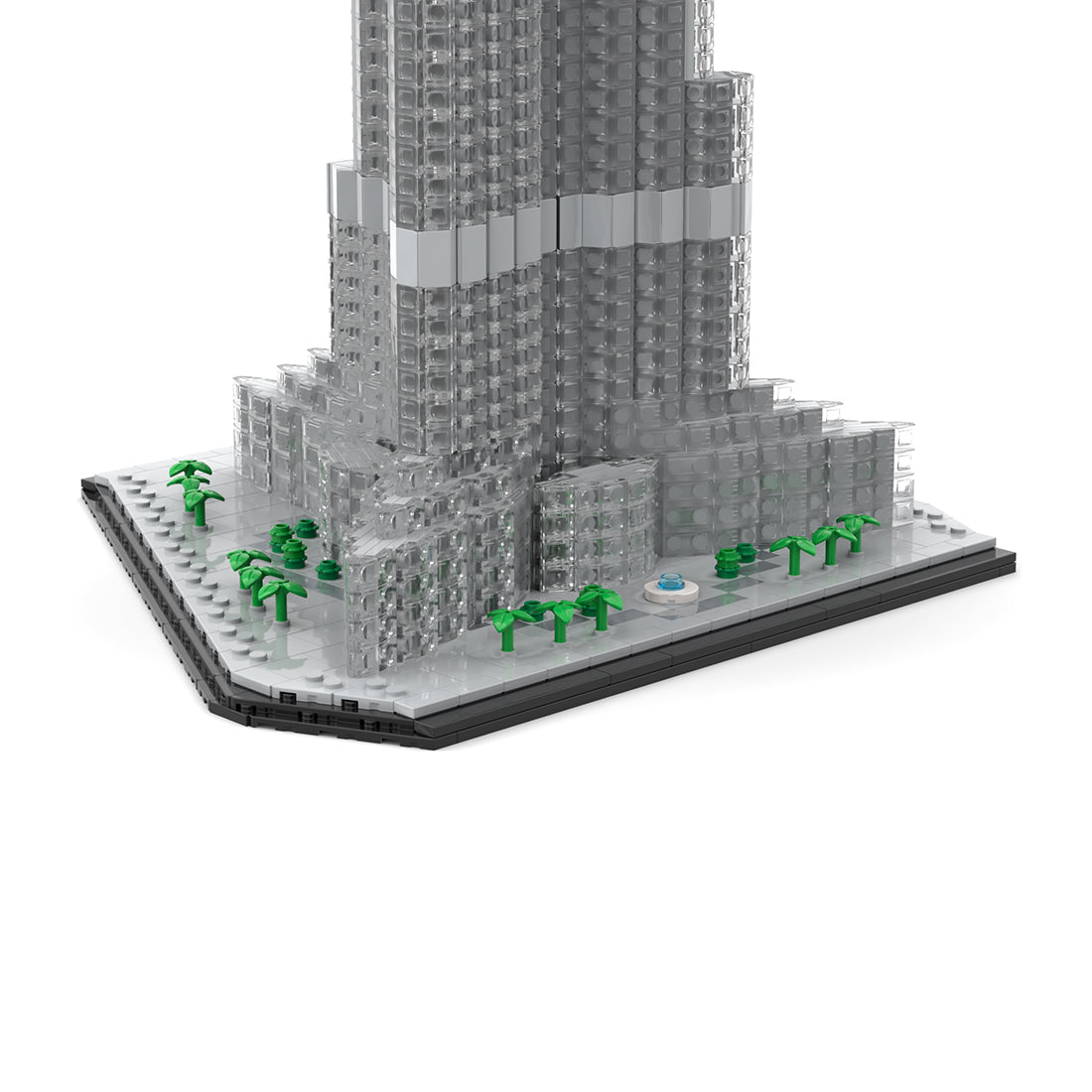 moc-255454 1/800 scale world's tallest skyscraper(4480pcs)