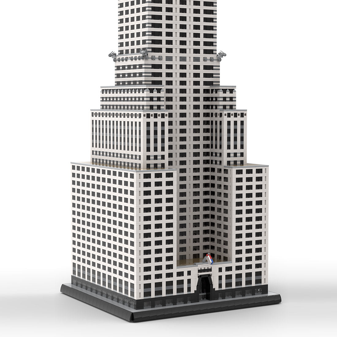 moc-256614 1/200 scale chrysler building blocks set (11764pcs)