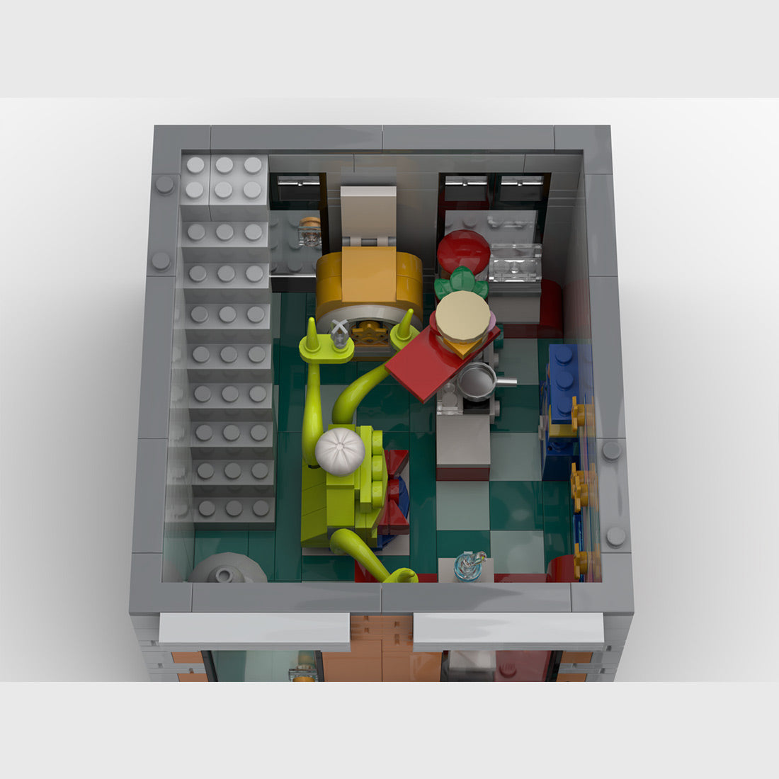 moc-257138 modular space diner building blocks Set(407pcs)