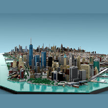 moc-257585 1/2000 scale manhattan - new york city building blocks set (154052pcs)