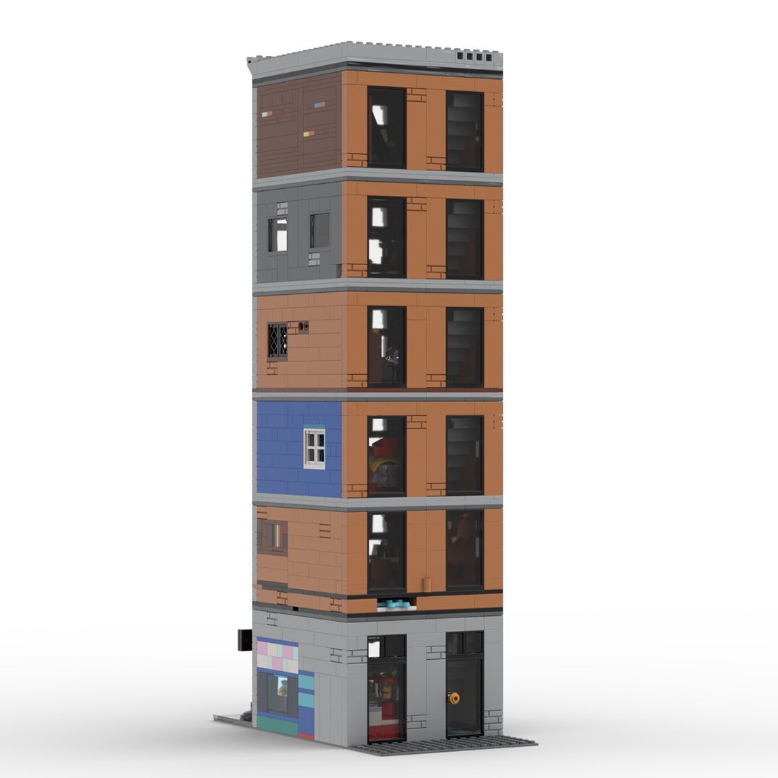 moc-257849 apartment architecture building blocks set(347pcs)