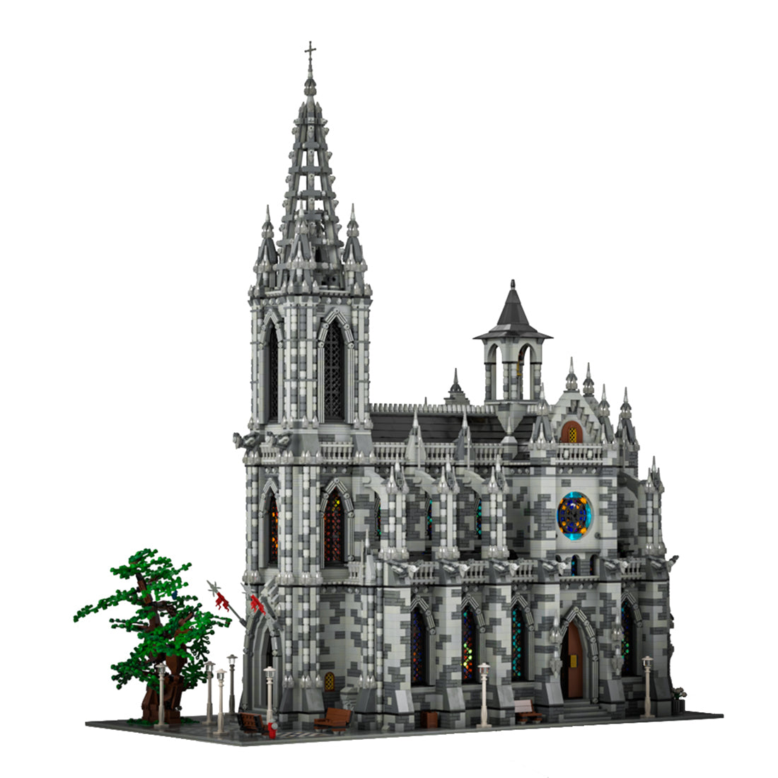 moc-29962 european gothic cathedrals building blocks set