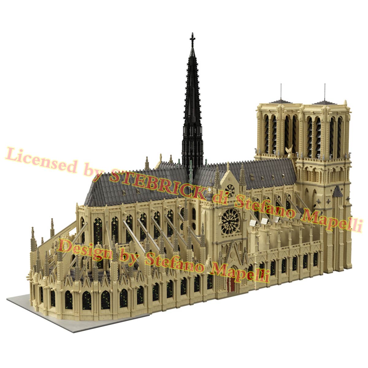MOC-43974 Notre Dame de Paris Modellbausatz (63181 Teile)