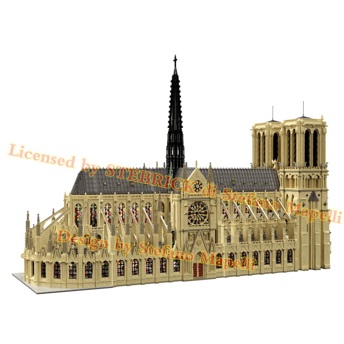 MOC-43974 Notre Dame de Paris Modellbausatz (63181 Teile)