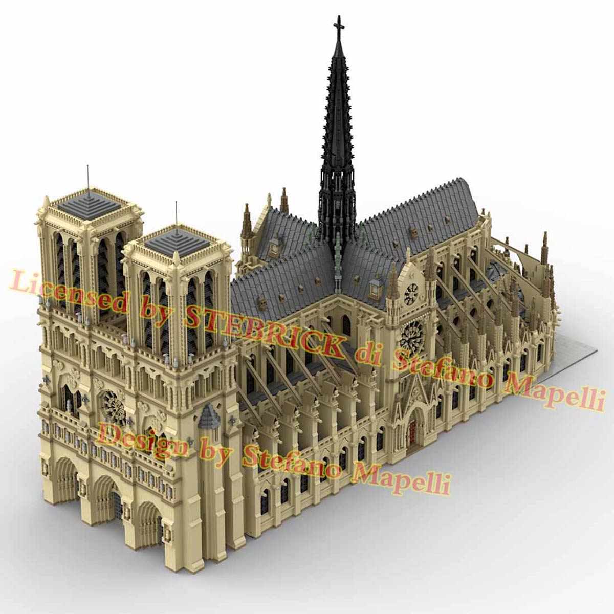 MOC-43974 Notre Dame de Paris Modellbausatz (63181 Teile)