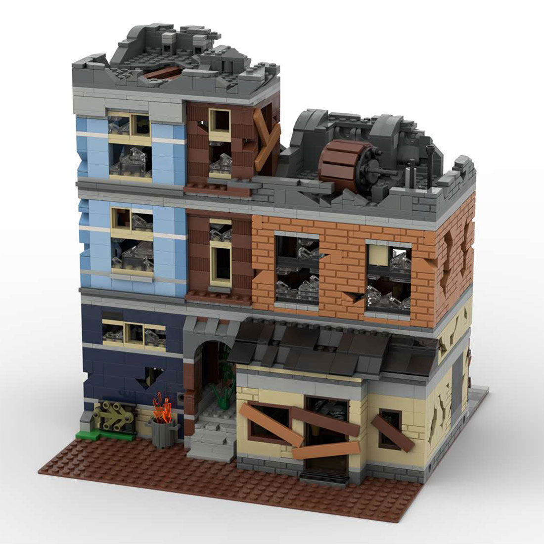 moc-73392 detective's office-apocalypse version-small blocks set(2915pcs)