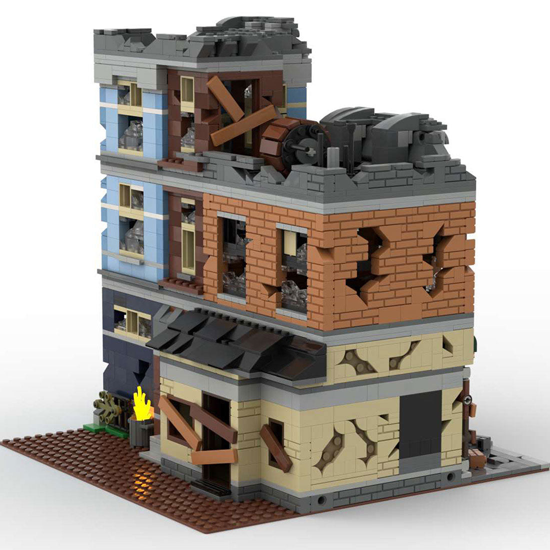 moc-73392 detective's office-apocalypse version-small blocks set(2915pcs)