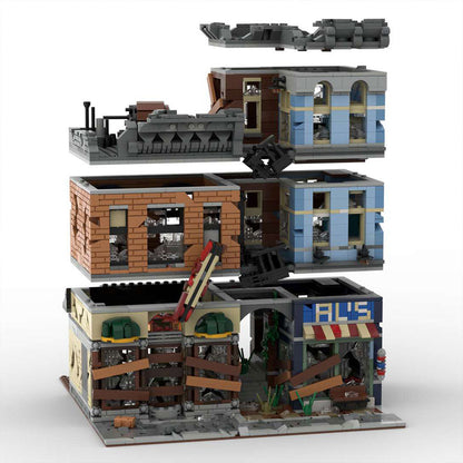 moc-73392 detective's office-apocalypse version-small blocks set(2915pcs)