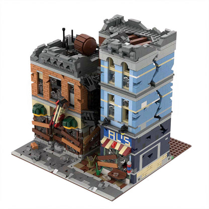 moc-73392 detective's office-apocalypse version-small blocks set(2915pcs)