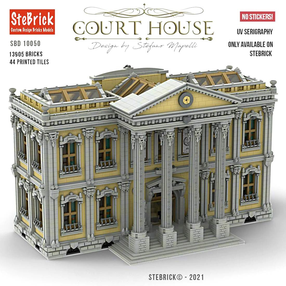 moc-77106 court house building blocks set