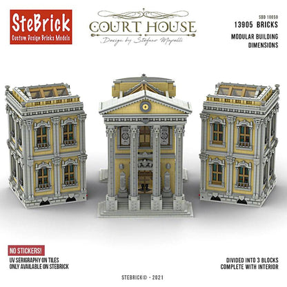 moc-77106 court house building blocks set