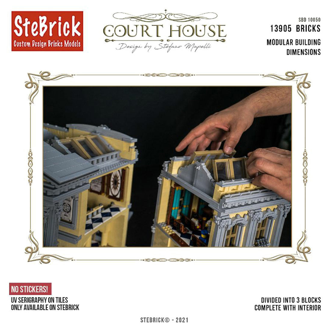 moc-77106 court house building blocks set