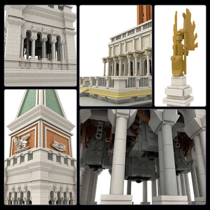 moc-99638 1/50 st-mark's bell tower building blocks set