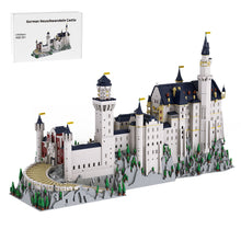 mocsage 1/350 scale german neuschwanstein castle architecture building blocks model (13028PCS)