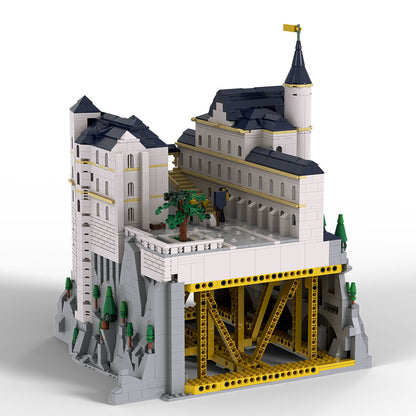 mocsage 1/350 scale german neuschwanstein castle architecture building blocks model (13028PCS)