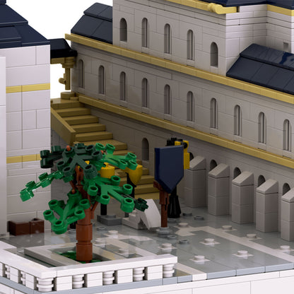 mocsage 1/350 scale german neuschwanstein castle architecture building blocks model (13028PCS)