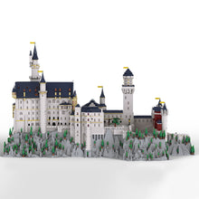mocsage 1/350 scale german neuschwanstein castle architecture building blocks model (13028PCS)