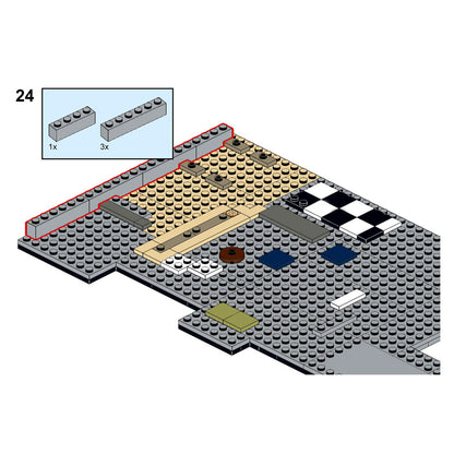 penthouse small particle building block model kit (818pcs)