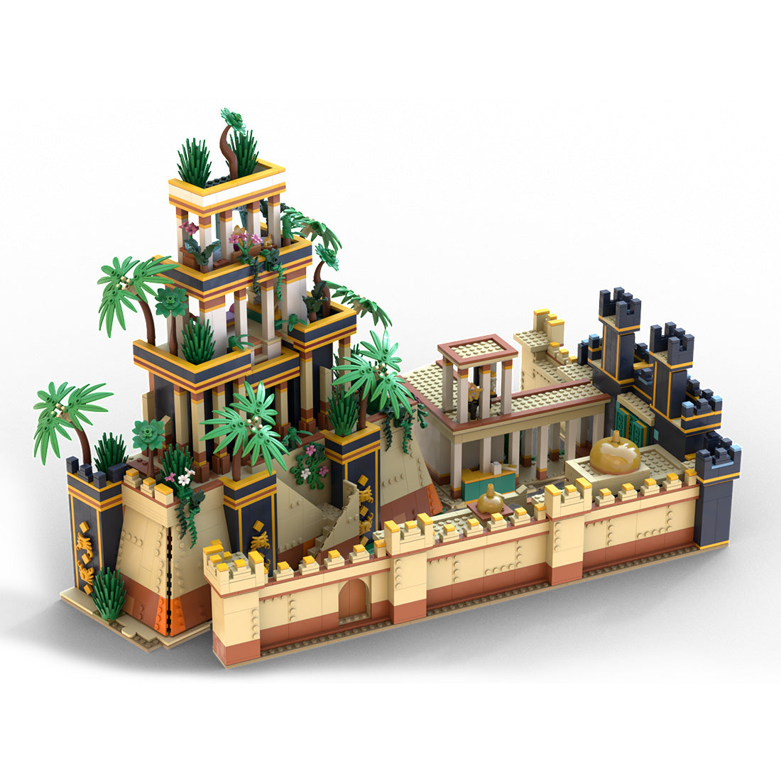 Jeu de construction de blocs de palais babyloniens de l'architecture antique par AdmiraltyBrick