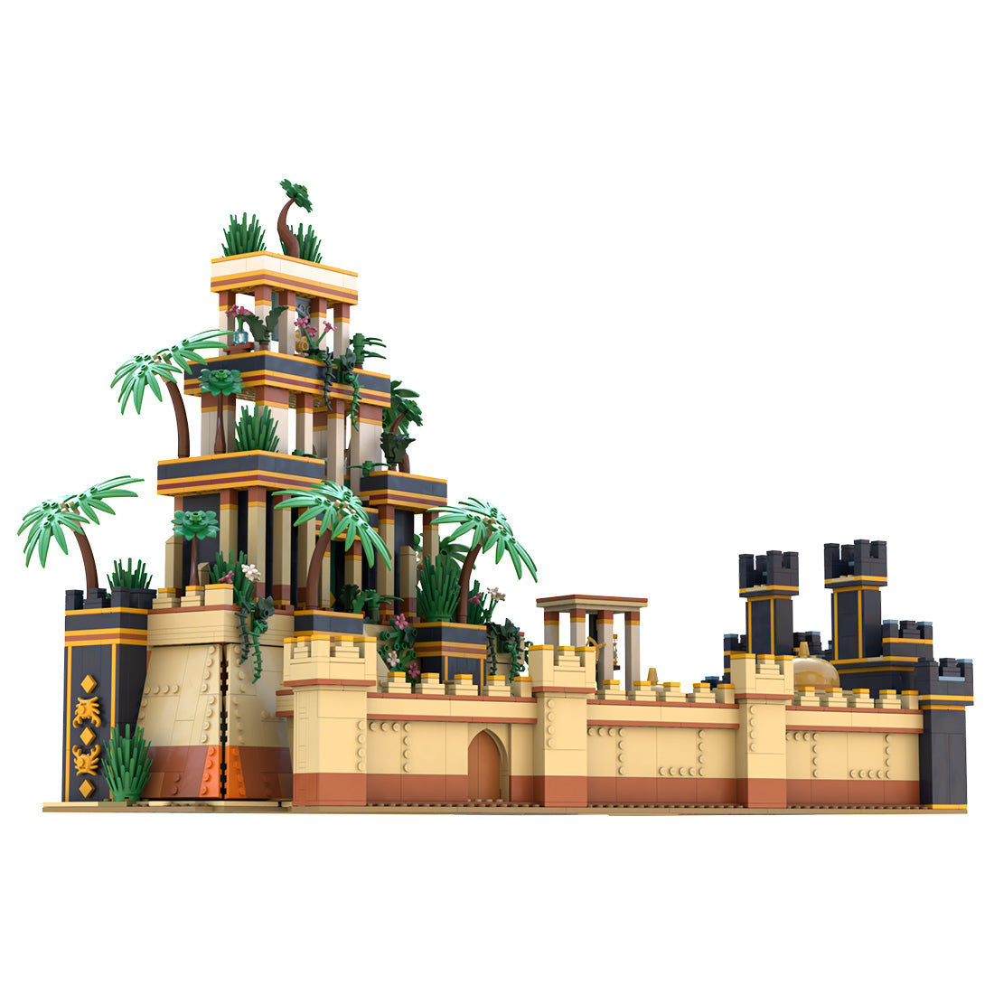 Jeu de construction de blocs de palais babyloniens de l'architecture antique par AdmiraltyBrick