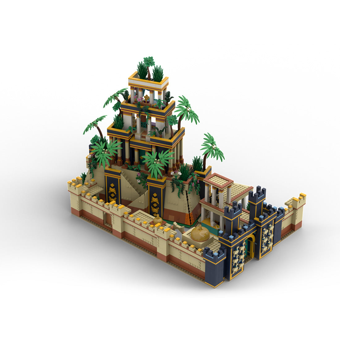 Jeu de construction de blocs de palais babyloniens de l'architecture antique par AdmiraltyBrick