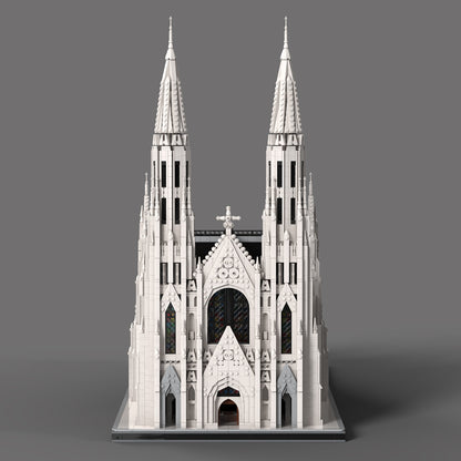 Gothic cathedral building set for adults