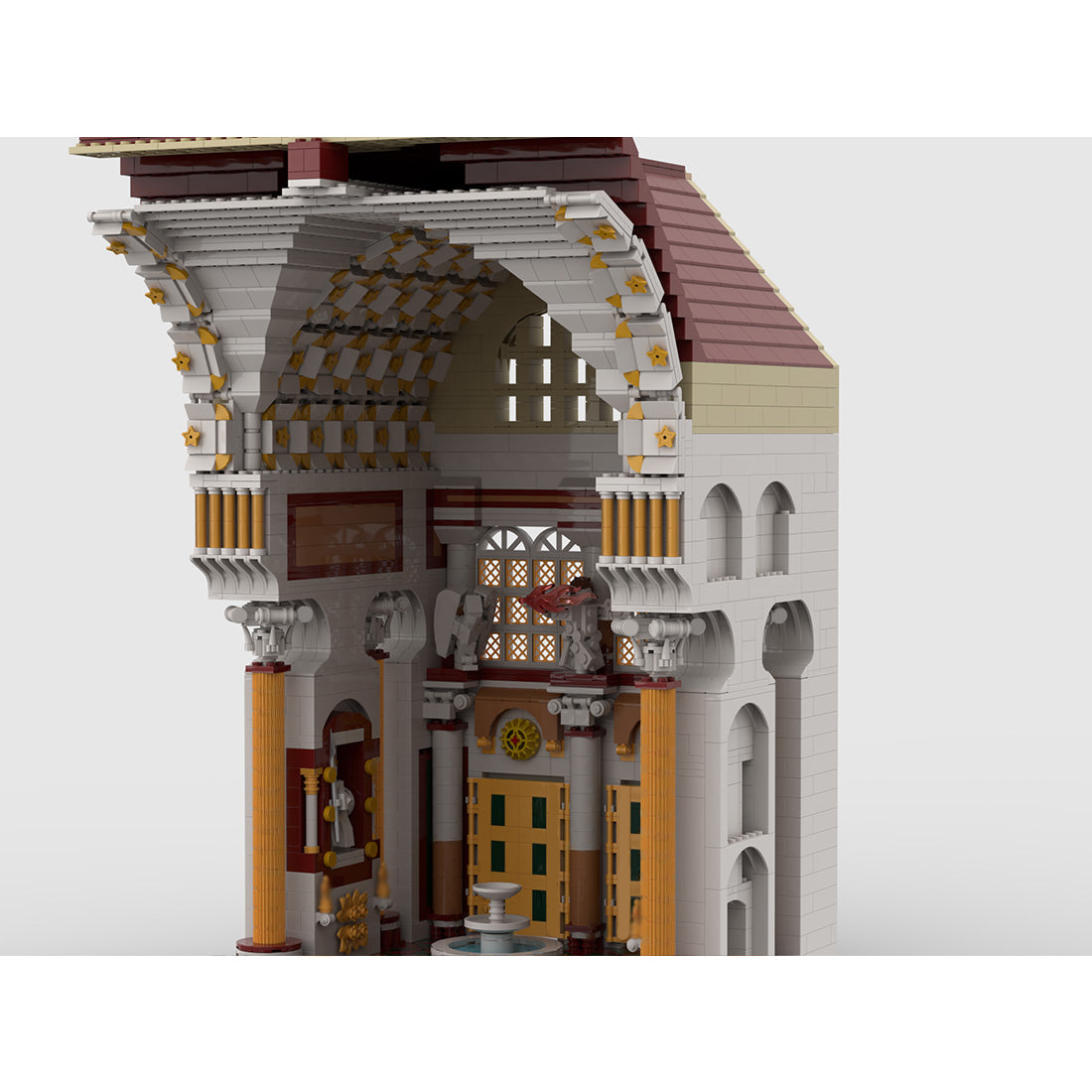 Historical Architecture Building Block Model