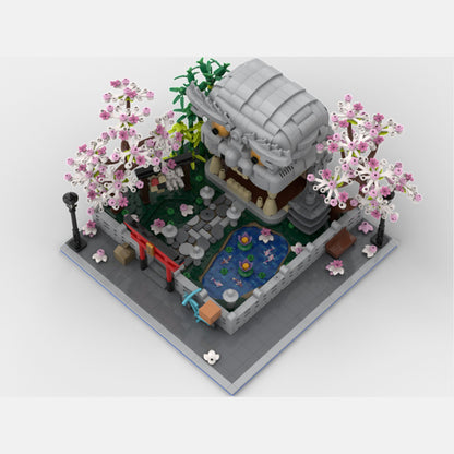 Japanese shrine building set for adults