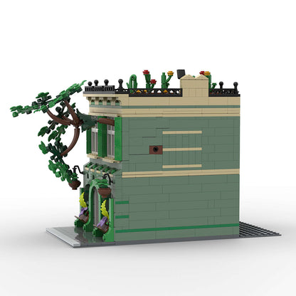 MOC-209268 flower shop urban street scene