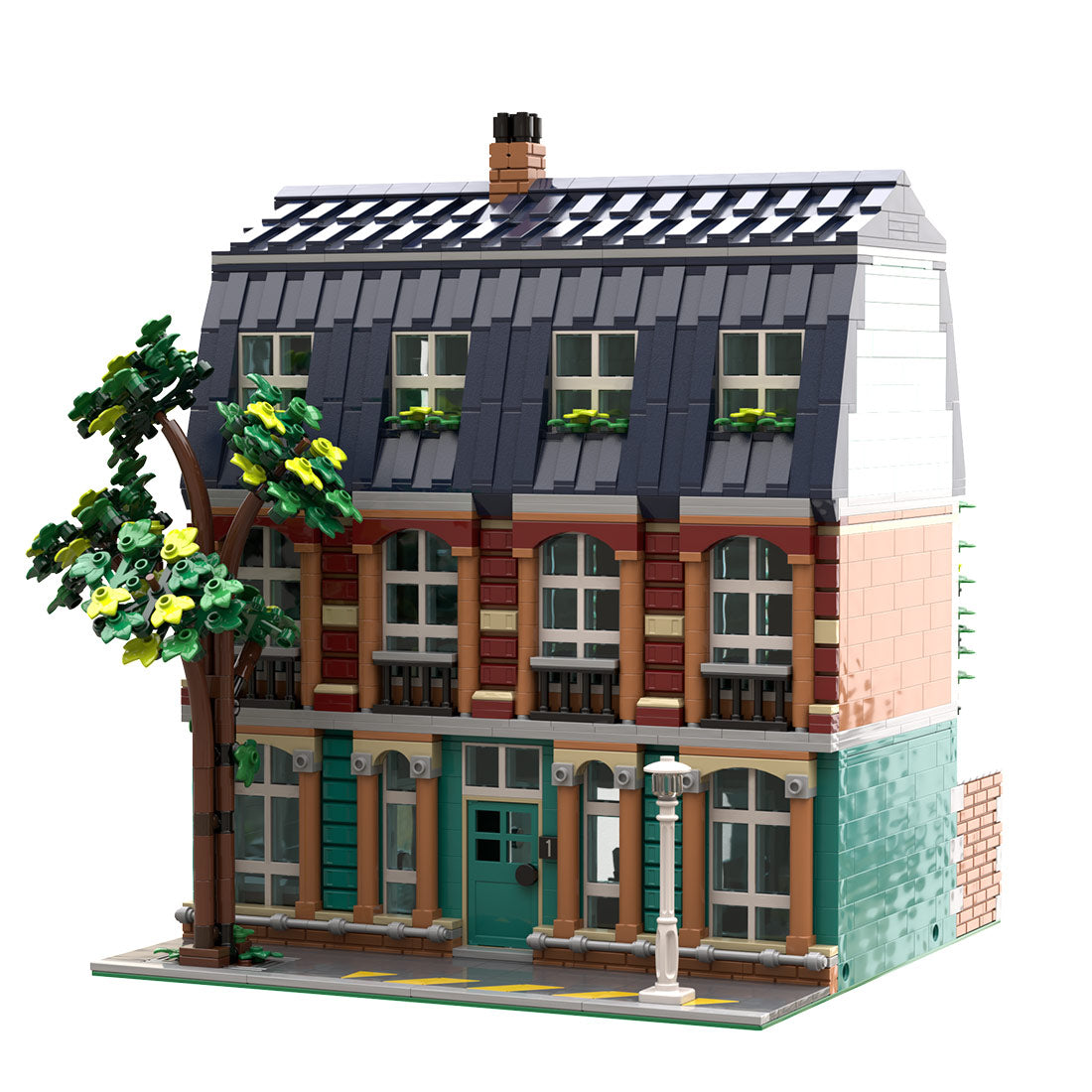 MOC-211575 European school modular building blocks set