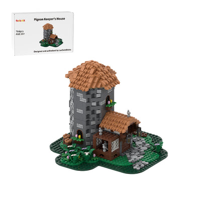 moc-243065 pigeon keeper's cottage medieval building blocks
