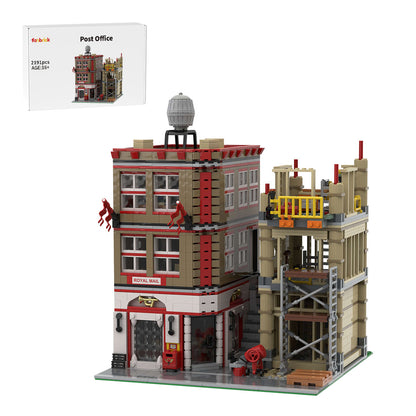 MOC-255310 post office and construction site modular building blocks