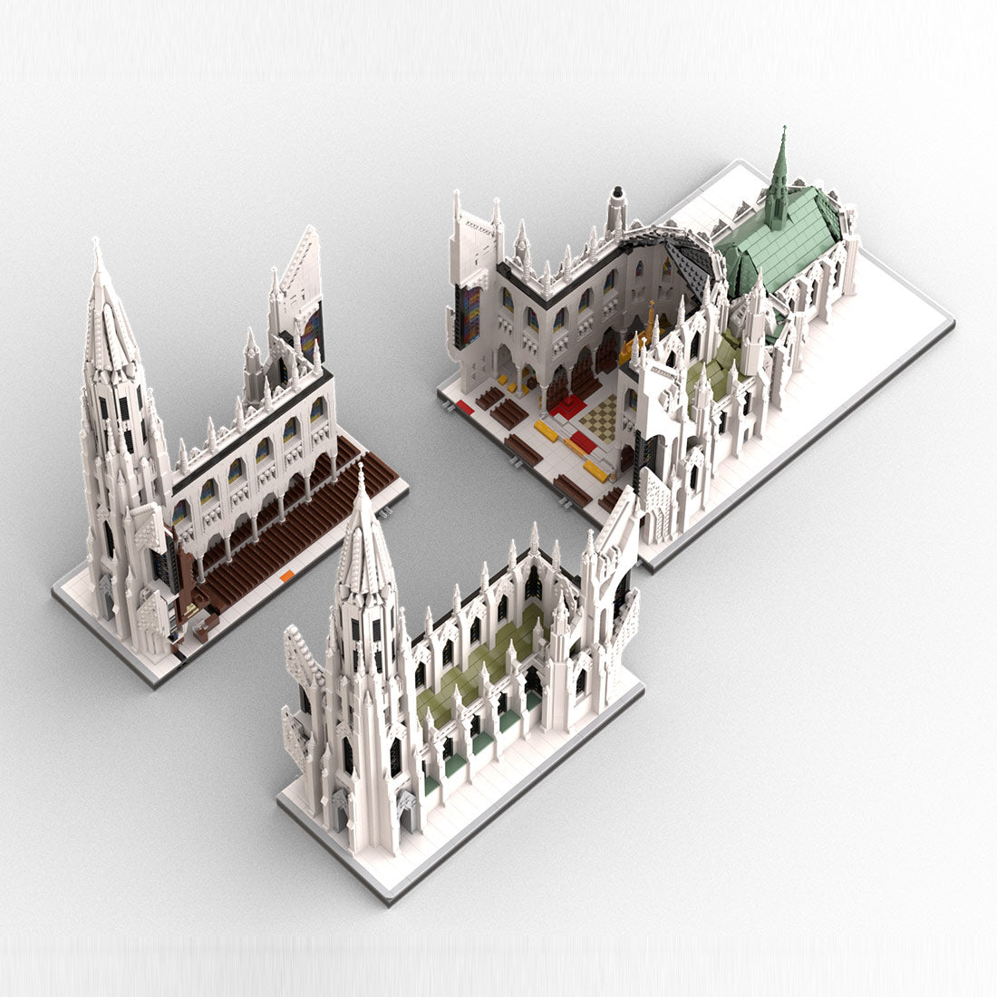 MOC-276548 St. Patrick’s Cathedral Gothic Building Set