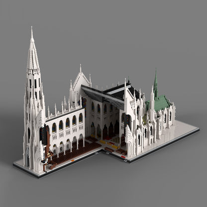 MOC-276548 St. Patrick's Cathedral – Gothic Cathedral Building Set