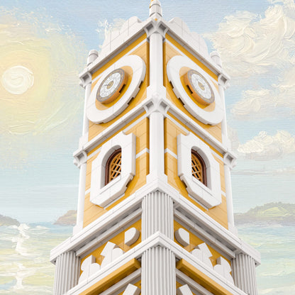 Pirate Harbor Clock Tower Building Set