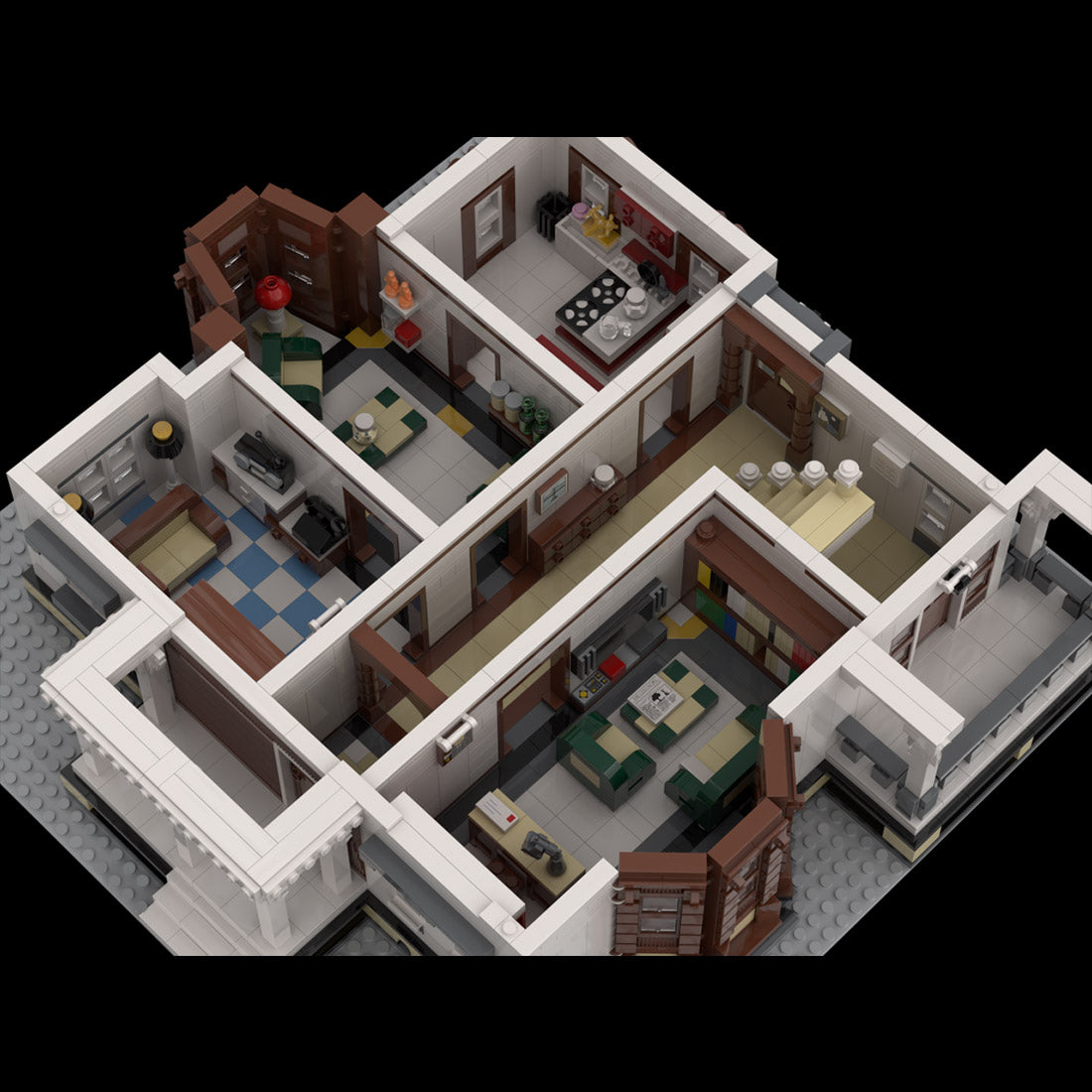 suburban residence building block set(7407pcs)