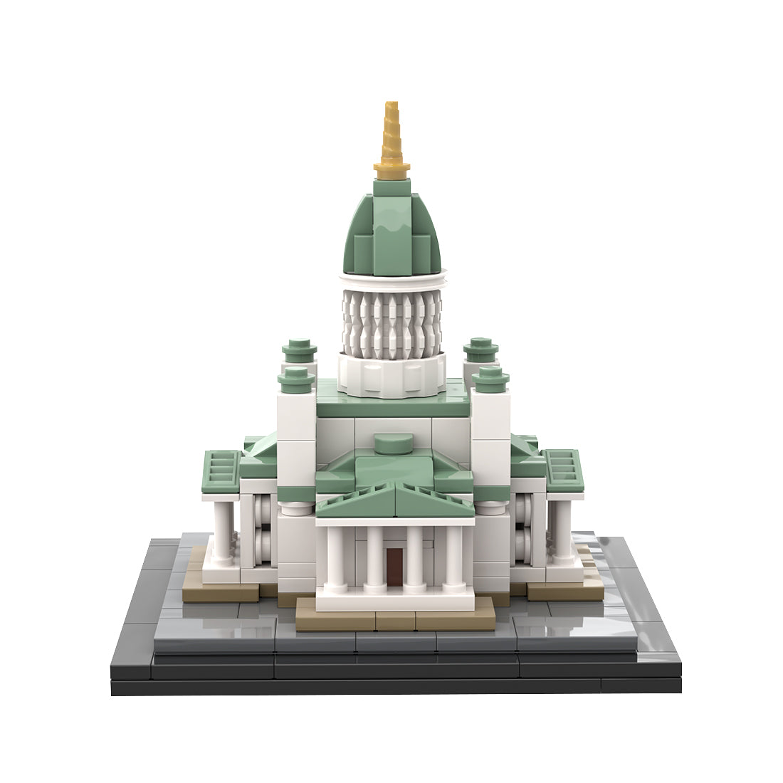 moc-191359 finland helsinki cathedral building blocks set(276pcs)