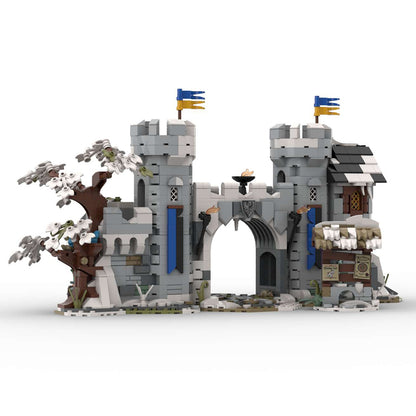 moc-237647 black falcon castle gate building blocks set(1412pcs)