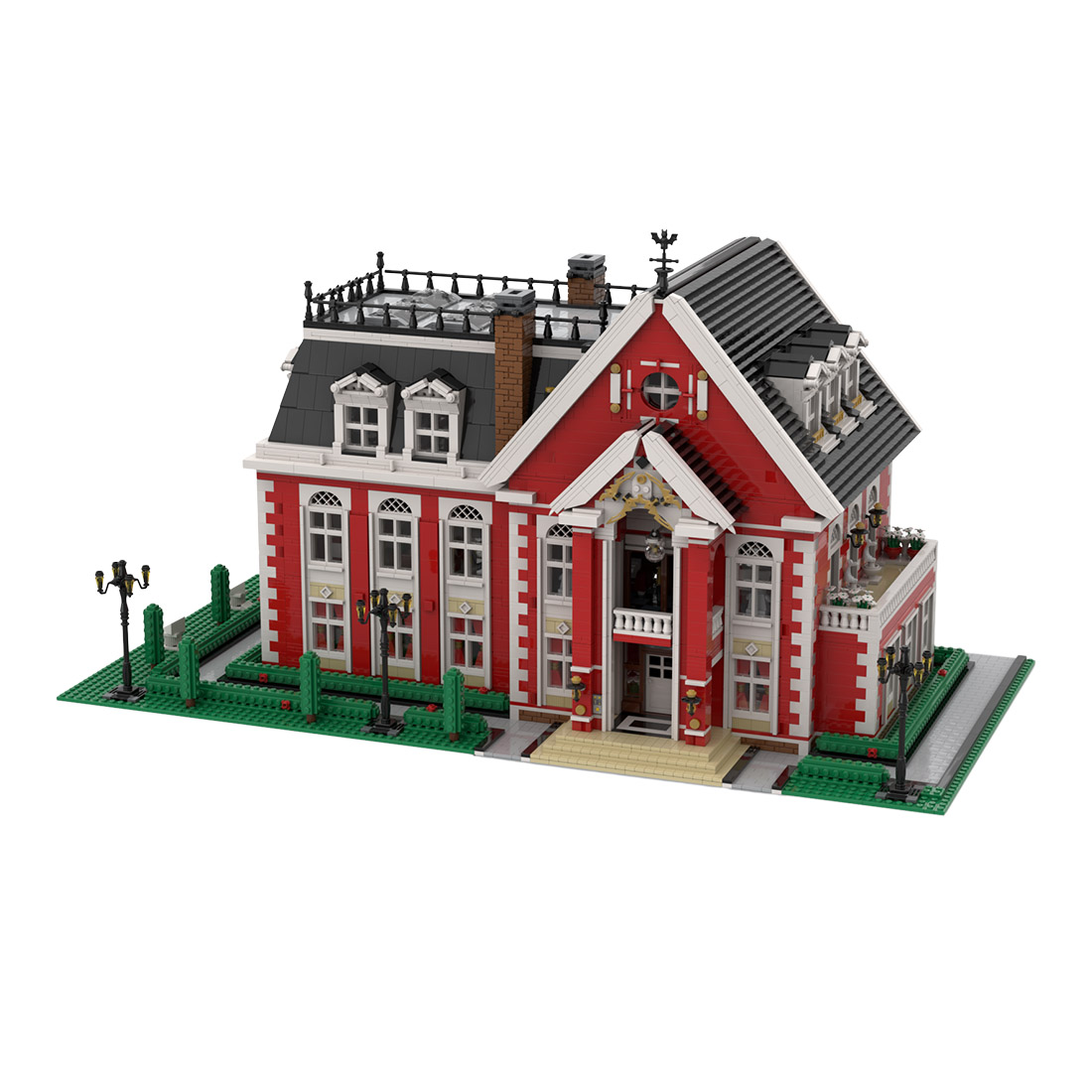 georgian brick palace architectural street scene building blocks by soar brick