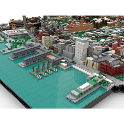 moc-243095 manhattan midtown chelsea building blocks set (13617pcs)