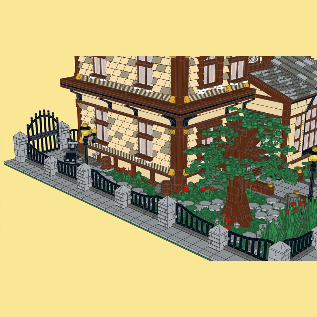 Bausteine für ein architektonisches Stadtbildmodell „Leisure Club“ von Soar Brick
