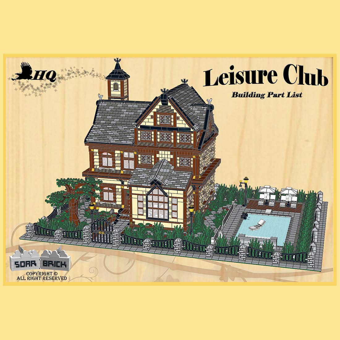 Bausteine für ein architektonisches Stadtbildmodell „Leisure Club“ von Soar Brick
