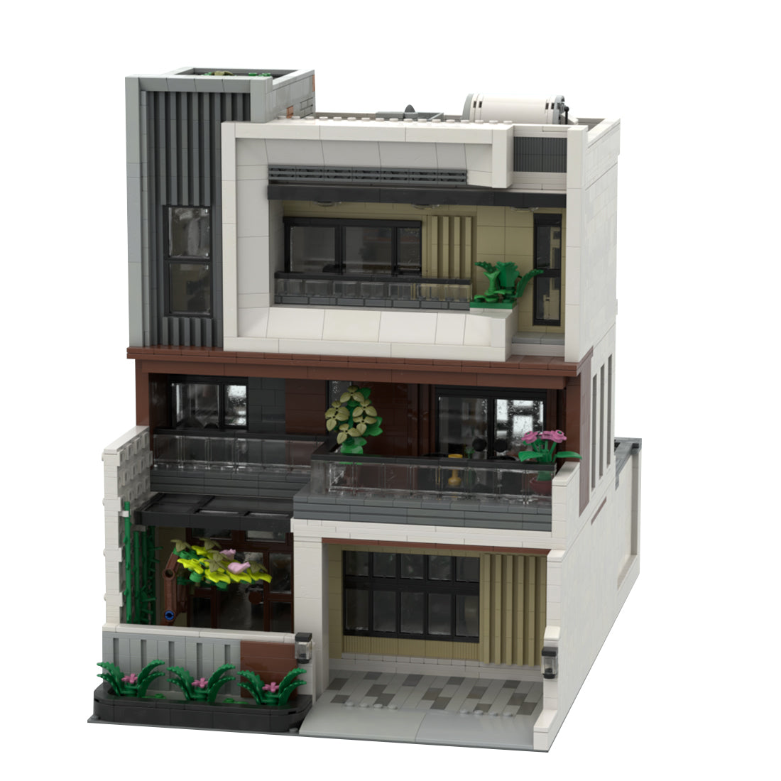 moc-202019 modern house concept building blocks set (4572pcs)